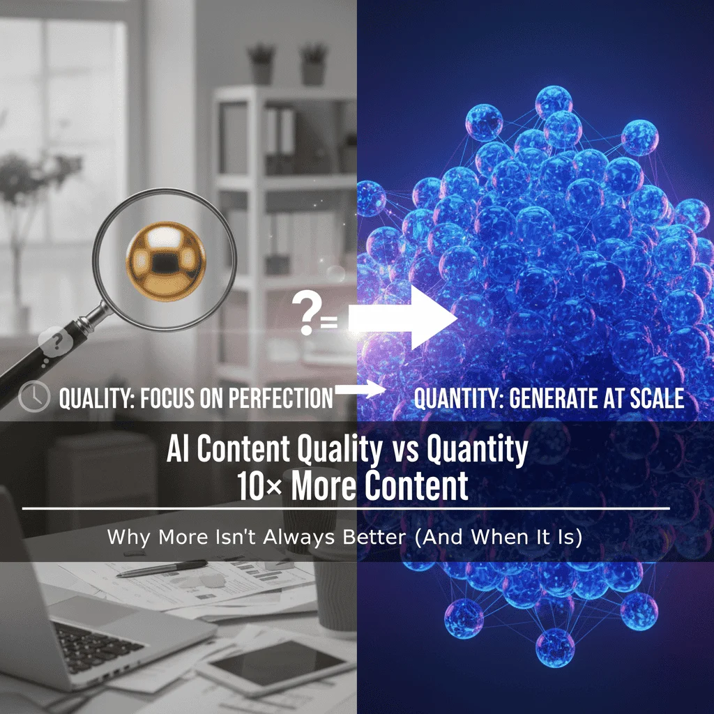 AI Content Quality vs Quantity Creation