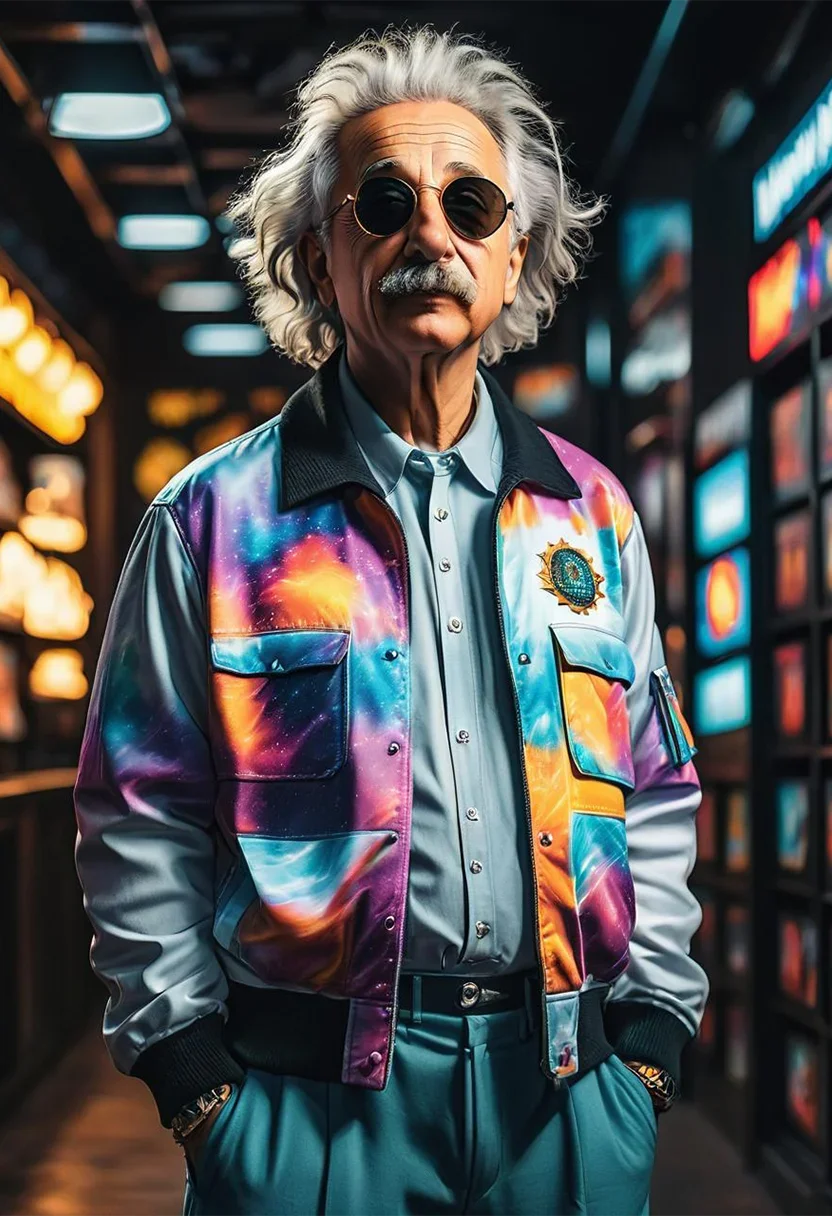 Digital art generated from AI text prompts